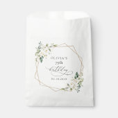 White Flowers, Cream Flowers, Boho, Birthday Bedankzakje (Voorkant)