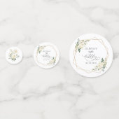 White Flowers, Cream Flowers, Boho, Birthday Confetti (Voorkanten)