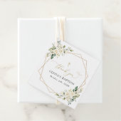 White Flowers, Cream Flowers, Boho, Floral Baptism Bedankjes Labels (In situ)