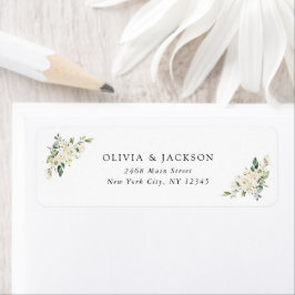 White Flowers, Cream Flowers, Greenery, Wedding Etiket