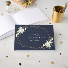 White Flowers, Cream Flowers, Greenery, Wedding Gastenboek