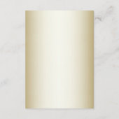 White Flowers Decorative Gold Enclosure Kaart (Achterkant)