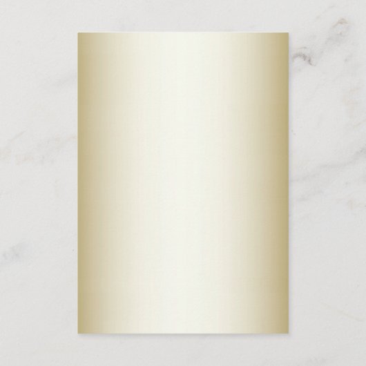 White Flowers Decorative Gold Enclosure Kaart (Achterkant)