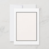 White Flowers Flat Hartelijk dank Bedankkaart (Achterkant)