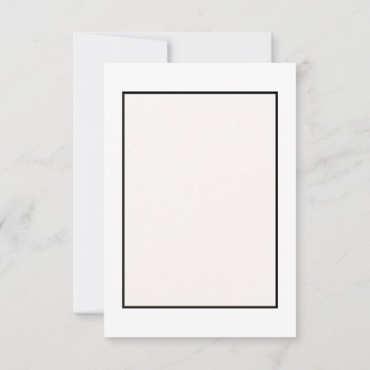 White Flowers Flat Hartelijk dank Bedankkaart (Achterkant)