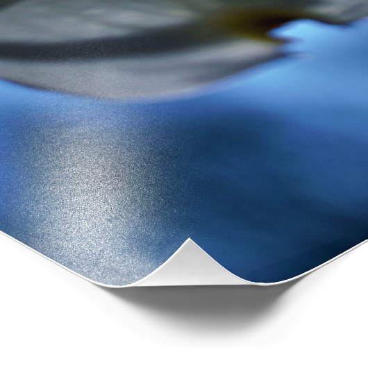 white flowers foto afdruk (Hoek)