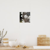 White Flowers Foto Poster (Keuken)
