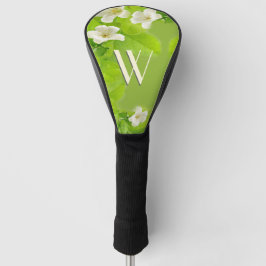 White Flowers Initiaal Golfheadcover