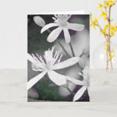 White Flowers Kaart (Gele Bloem)