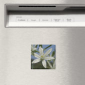 White Flowers Magnet (Insitu (Vaatwasser))