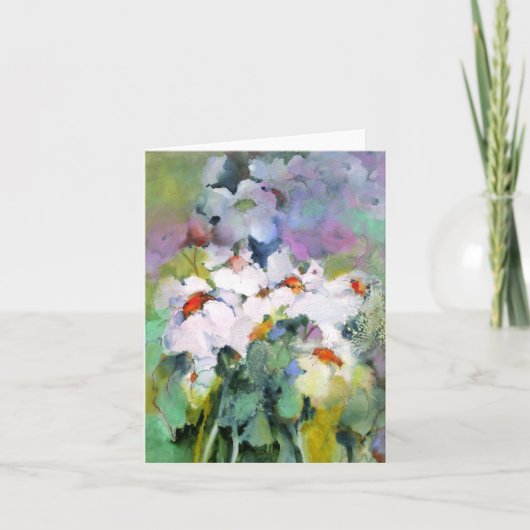 White Flowers ・ Michelle Abrams - card Kaart (Voorkant)