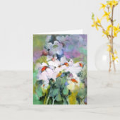 White Flowers ・ Michelle Abrams - card Kaart (Gele Bloem)