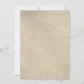 White Flowers Modern Gold Retirement Party Invite Kaart (Achterkant)