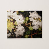 White Flowers Moderne Plant Natuur Fotografie Art Legpuzzel (Horizontaal)