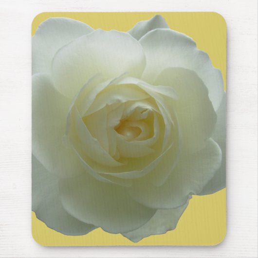 White Flowers Mousepad White Rose Decor Gifts Muismat (Voorkant)