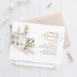 White Flowers Pampas Grass Greenery Bridal Brunch Kaart<br><div class="desc">Pampasgras,  witte bloemen,  groene groene groene elegant boho bridal doucheuitnodigingen - Bridal Brunch</div>