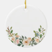 White Flowers Personalized Promise to Godchild Cer Keramisch Ornament (Achterkant)