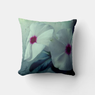 White Flowers Photo Throw Cushion 41 cm x 41 cm Kussen