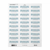 White Flowers Return Address Labels (Full Sheet)
