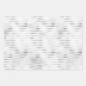 White Flowers Silver Glam Inpakpapier Vel (Voorkant 2)