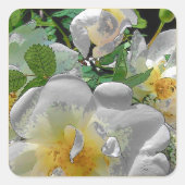 White Flowers Stickers (Voorkant)
