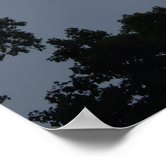 White Fluffy Clouds Blue Sky Poster (Hoek)