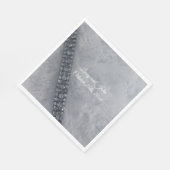 White Fluffy Fur Diamonds Paper Napkins Servet (Hoek)