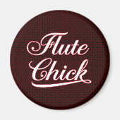 White Fluit Chick Script Magneet (Voorkant)