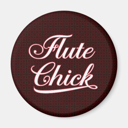 White Fluit Chick Script Magneet (Voorkant)