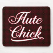 White Fluit Chick Script Muismat (Voorkant)