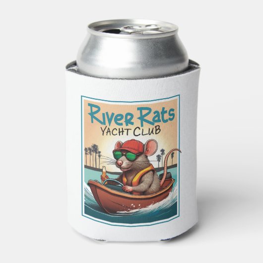 White Foam Can Koozie (Blikje Voorkant)