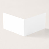 White Folded Visitekaartje (Buitenkant)