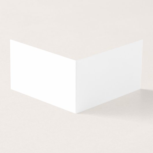 White Folded Visitekaartje (Buitenkant)
