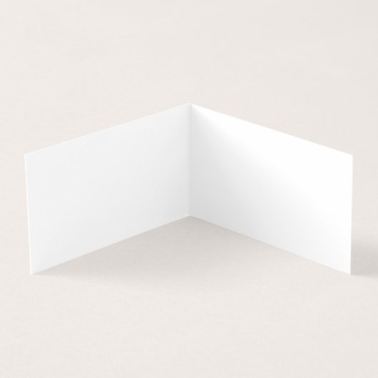 White Folded Visitekaartje (Binnen)
