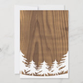 White Forest Baby shower Invites Kaart (Achterkant)