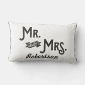 White Forever Always Heart Gepersonaliseerde bruil Kussen (Achterkant)