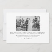 White Forever Dankbaar Elegant Script Wedding Bedankkaart (Achterkant)