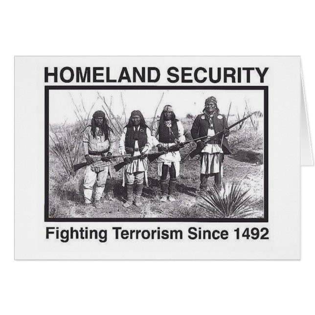 White foto Indian Homeland Security (Voorkant Horizontaal)