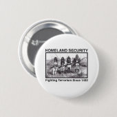 White foto Indian Homeland Security Ronde Button 5,7 Cm (Voorkant /achterkant)