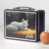 White Fox Metal Lunch Box (In situ)