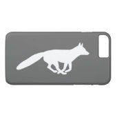 White Fox Silhouette Case-Mate iPhone Case (Achterkant (Horizontaal))