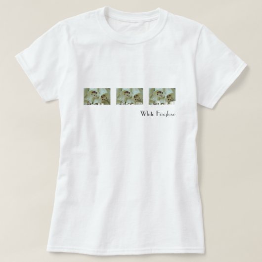 White Foxglove T-shirt (Design voorkant)