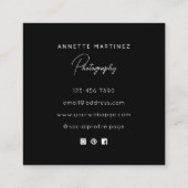 White frame photography  vierkante visitekaartje (Achterkant)