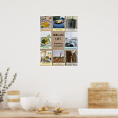 White Frame Photos Vision Board Poster (Keuken)