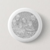 White Framed Round Photo Button (Voorkant)