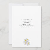 White Frangipani Flowers, Tropisch, sparen de Datu Kaart (Achterkant)