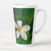 White Frangipani Latte Mok (Rechts)