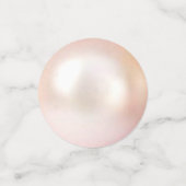 White Frangipani Plumeria Flowers & Pearl Wedding Confetti (Kleine voorkant)