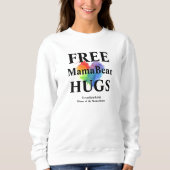 White Free Hugs Sweatshirt - geen kap (Voorkant)