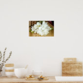 White Freesia Bouquet Poster (Keuken)